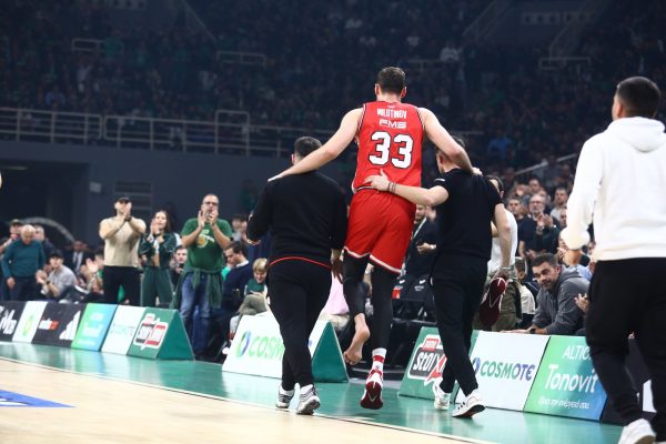 Πρόβλημα με Μιλουτίνοφ στον Ολυμπιακό: Τραυματίστηκε και αποχώρησε (pics+vid)