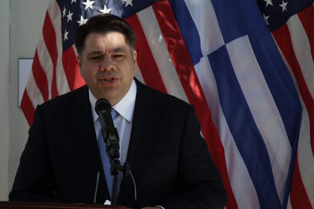Διπλωματία: «Πιο κοντά από ποτέ» Ελλάδα και ΗΠΑ τόνισε ο Αμερικανός πρέσβης στην Ελλάδα Γ. Τσούνης