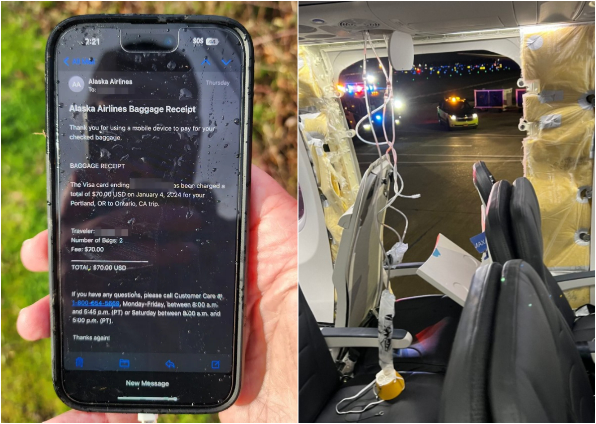 ΗΠΑ: «Επέζησε» smartphone που έπεσε από την σπασμένη πόρτα του Boeing της Alaska Airlines