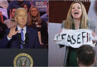 Φιλοπαλαιστίνιοι διαδηλωτές διέκοψαν προεκλογική ομιλία του Μπάιντεν – Πώς αντέδρασε ο Αμερικανός πρόεδρος