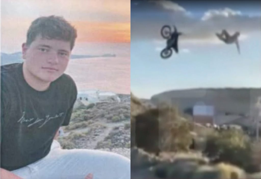 Ιεράπετρα: Η στιγμή που ο 17χρονος Μάριος κάνει «άλμα θανάτου» σε αυτοσχέδια πίστα motocross – Δείτε βίντεο