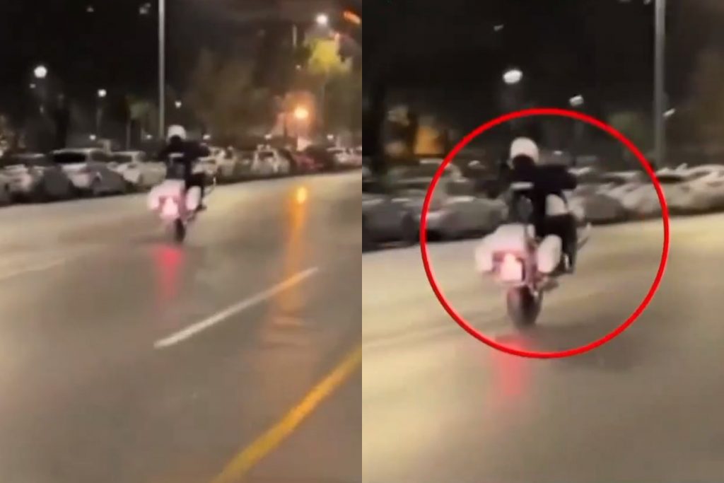 Θεσσαλονίκη: Αστυνομικός καταγράφηκε να κάνει σούζα με μοτοσικλέτα – «Είναι μια μικρή απρέπεια…σιγά τα ωά»