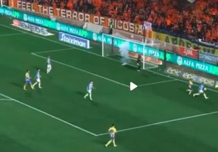 Στην Κύπρο έσκασε κροτίδα, αλλά το παιχνίδι συνεχίστηκε (vid)