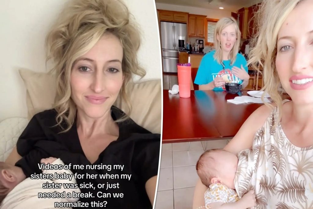 Influencer θηλάζει το μωρό της αδερφής της και διχάζει το TikTok