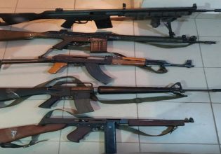 Φλώρινα: Βαρύ οπλοστάσιο διατηρούσαν ο 54χρονος και η 57χρονη [φωτογραφίες]