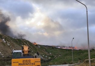 Νάξος: Μεγάλη φωτιά στον ΧΥΤΑ – Συναγερμός στην Πυροσβεστική