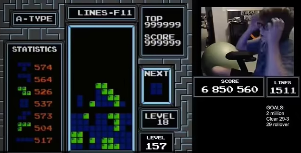 A 13-year-old has played the popular game Tetris – the first to do so