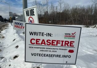 Νιου Χάμσαϊρ: Εκκληση να γράψουν στα ψηφοδέλτια «κατάπαυση του πυρός στη Λωρίδα της Γάζας