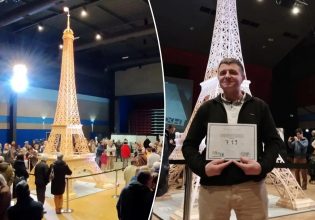 Τελικά ο Πύργος του Άιφελ από 700.000 σπίρτα μπήκε στο Ρεκόρ Γκίνες