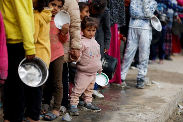 ΟΗΕ: Περίπου το 10% των παιδιών κάτω των 5 ετών στη Γάζα πάσχει από οξύ υποσιτισμό