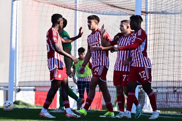 Ολυμπιακός Β’ – Γιούχτας 3-1: Εύκολο απόγευμα με τριάρα για τους Ερυθρόλευκους