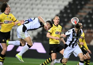 ΠΑΟΚ – ΑΕΚ 1-1: O Κεντζιόρα τον κράτησε στην κορυφή