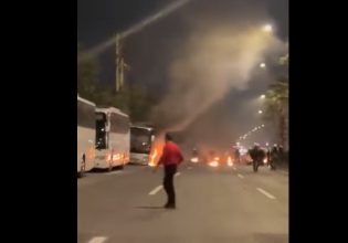 Επεισόδια έξω από τη Γεωπονική – Κλειστή η Λεωφόρος Αθηνών