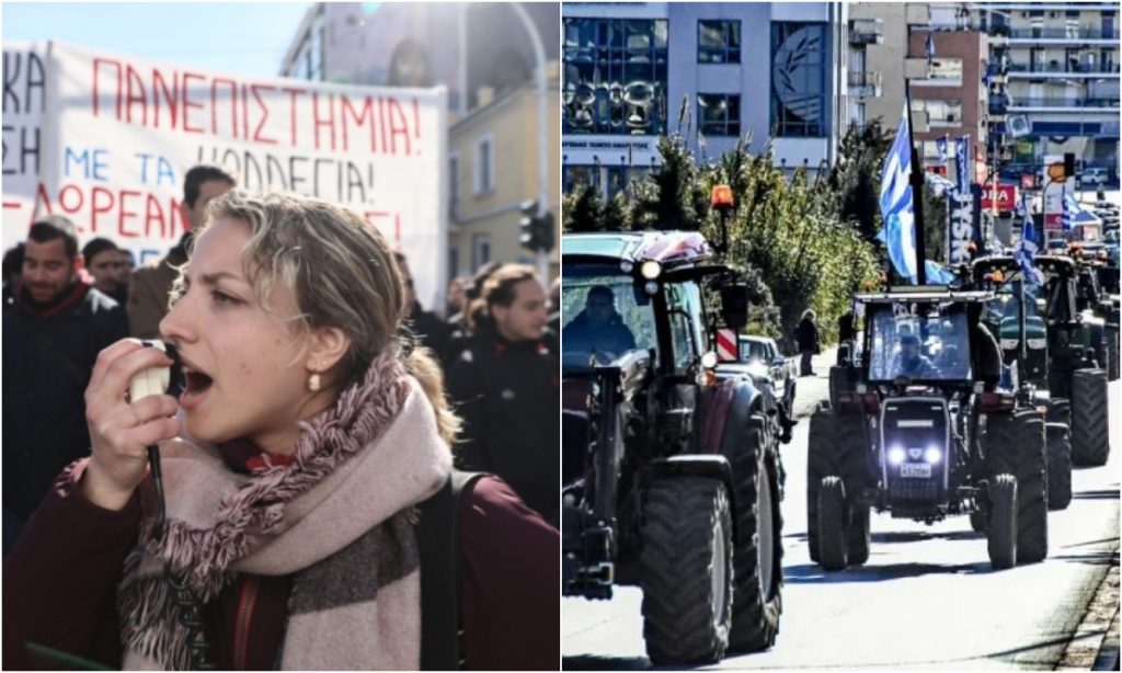 Ο Μητσοτάκης βλέπει μπλόκο εκπαιδευτικών και φοιτητών στην πρόοδο και αγνώμονες αγρότες