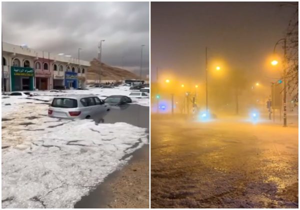 Χαλάζι και πλημμύρες σε Ντουμπάι και Άμπου Ντάμπι – Καλύφθηκαν ολόκληρες περιοχές