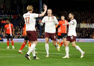 Λούτον – Μάντσεστερ Σίτι 2-6: Χάαλαντ και Ντε Μπρόινε από άλλο… πλανήτη