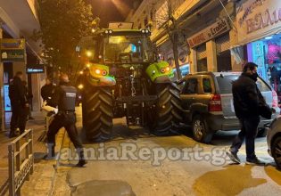 Λαμία: Τρελή πορεία τρακτέρ σκόρπισε τον πανικό