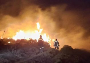 Χανιά: Κοντά σε κατοικημένες περιοχές το πύρινο μέτωπο – «Μάχη» με τις φλόγες και τους ανέμους