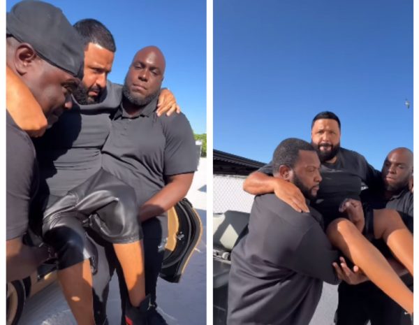 «Ξεκαβάλα»! Ο DJ Khaled έβαλε να τον πάρουν στα χέρια για να μη λερωθούν τα παπούτσια του