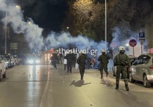 Επεισόδια στη Θεσσαλονίκη: Πετροπόλεμος και χημικά μεταξύ αντιεξουσιαστών και ΜΑΤ