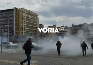 Θεσσαλονίκη: Επεισόδια στη συγκέντρωση για τα Τέμπη