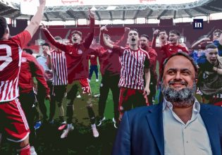 Η επίσκεψη του Βαγγέλη Μαρινάκη στα αποδυτήρια, το «μπράβο σε όλους» και η εγκάρδια συνομιλία με τον Κίβου (vid)