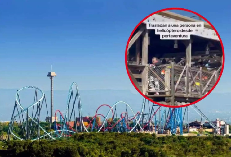 A scary accident in Spain – 14 people were injured after a tree fell on a roller coaster