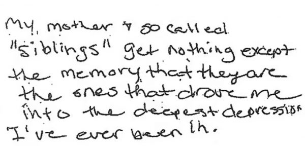 Το χειρόγραφο σημείωμα της Nancy Motes