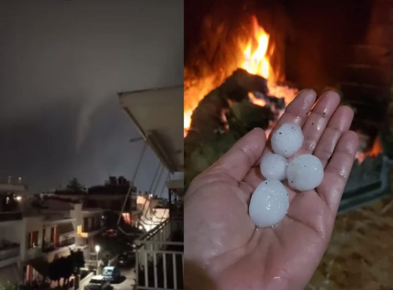 Ρόδος: Ανεμοστρόβιλος προκάλεσε ζημιές στην περιοχή της Καλλιθέας – Χαλάζι στο μέγεθος καρυδιού