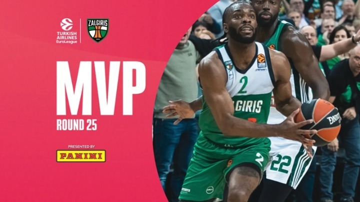 O Κίναν Έβανς της Ζαλγκίρις MVP της 25ης αγωνιστικής της Euroleague (pic)