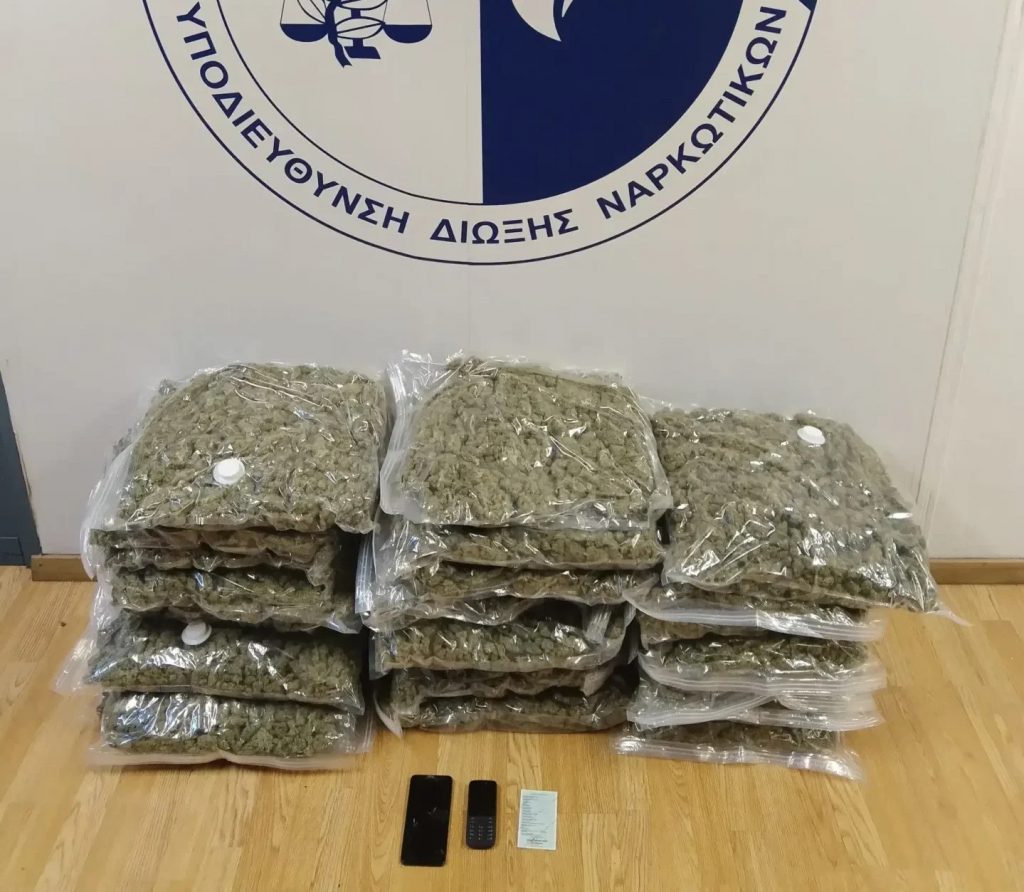 Νέα σύλληψη 29χρονου που παρέλαβε ταχυδρομικά δέματα με περισσότερα από 24 κιλά κάνναβης