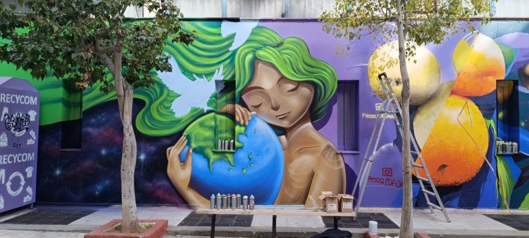 Μια νέα εντυπωσιακή τοιχογραφία, στα 35ο & 36ο Νηπιαγωγείο – Δημοτικό Σχολείο Πειραιά