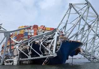 Η Βαλτιμόρη το τελευταίο χτύπημα – Τρίτη σύγκρουση πλοίου σε γέφυρα στους πρώτους τρεις μήνες του 2024