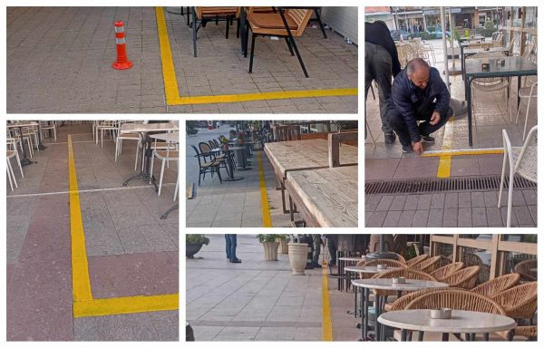 Οριοθετήθηκε η ζώνη για τα τραπεζοκαθίσματα στην κεντρική πλατεία Καλαμάτας