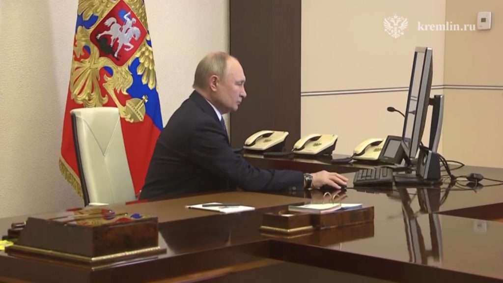 Ρωσία: Ο Βλαντίμιρ Πούτιν ψήφισε διαδικτυακά στις προεδρικές εκλογές