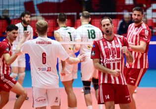 Νίκη με ανατροπή για τον Ολυμπιακό, 3-2 τον Μίλωνα