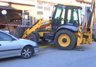 Κινηματογραφική απόπειρα διάρρηξης στο Καπανδρίτι – Με μπουλντόζα εισέβαλλαν οι δράστες