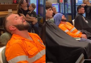 Αντί για κούρεμα, κατέληξε να κοιμάται… 3 ώρες – Η επική αντίδραση του κουρέα που έγινε viral