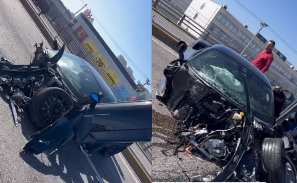 Κηφισός: Maserati 500.000 ευρώ έγινε «λαμαρίνες» μετά από τροχαίο