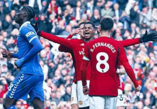 Μάντσεστερ Γιουνάιτεντ – Έβερτον 2-0: Επέστρεψε στις νίκες με Φερνάντες και Ράσφορντ