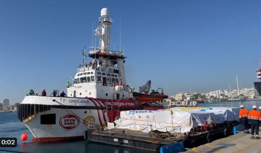 Κύπρος: Αναχώρησε το πρώτο πλοίο με ανθρωπιστική βοήθεια για τη Γάζα