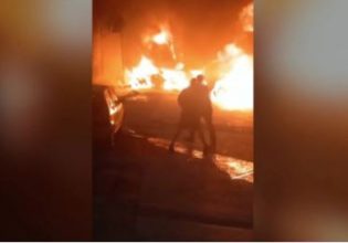 Ζωγράφου: Βίντεο ντοκουμέντο από την εμπρηστική επίθεση