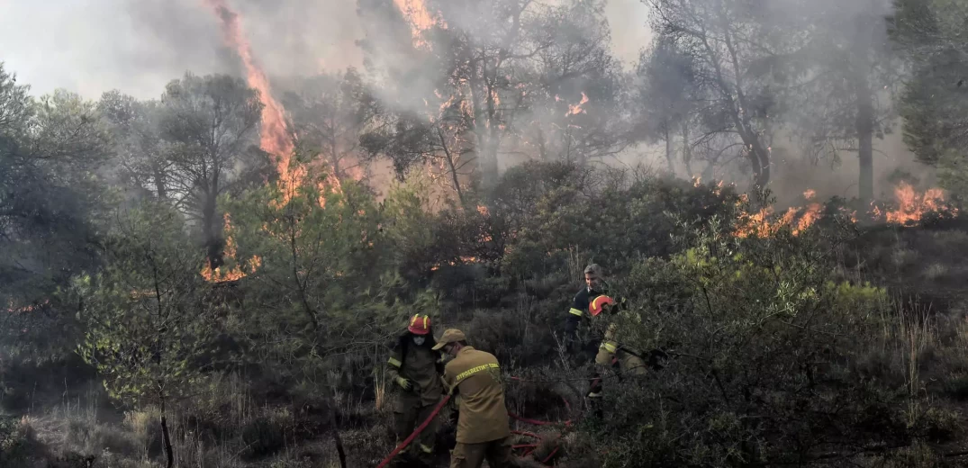Κατερίνη: Με ενίσχυση των επίγειων δυνάμεων συνεχίζεται η κατάσβεση της πυρκαγιάς στα Πιέρια Όρη