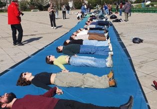 Τέμπη: Καλλιτεχνική δράση φωτογράφων «για να μην ξεχαστούν ποτέ οι 57 νεκροί»