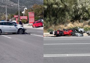 Σφοδρή σύγκρουση στην παραλιακή Αθηνών – Σουνίου με έναν σοβαρά τραυματία