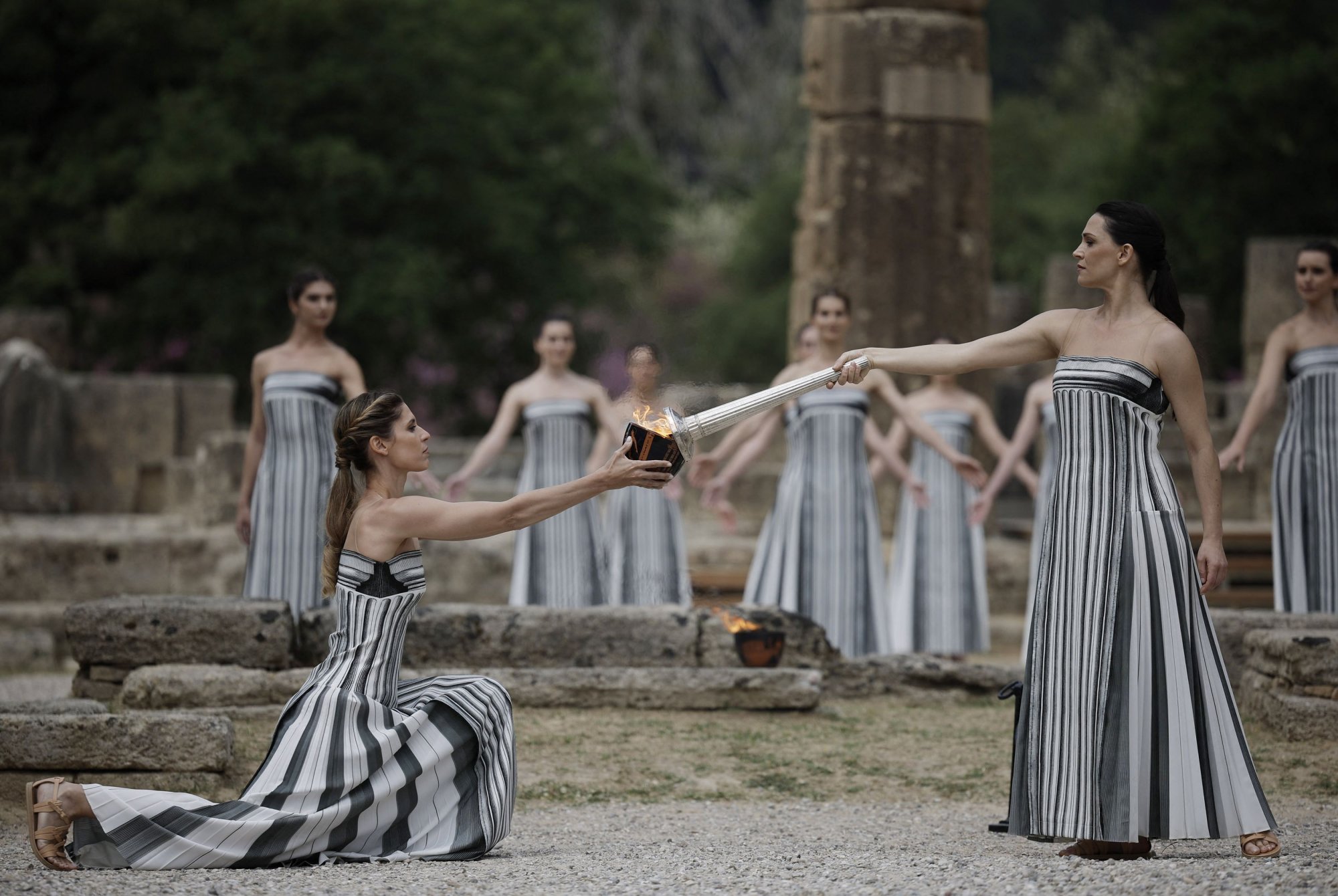 Ολυμπιακή Φλόγα: Ξεκίνησε η Τελετή Αφής στην Αρχαία Ολυμπία