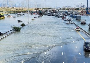 ΗΑΕ: Οι βροχές στο Ντουμπάι είναι οι ισχυρότερες των τελευταίων 75 ετών – Το αεροδρόμιο μία απέραντη λίμνη