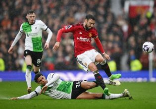 Η Μάντσεστερ Γιουνάιτεντ σταμάτησε τη Λίβερπουλ και έβαλε «φωτιά» στην κορυφή (2-2)