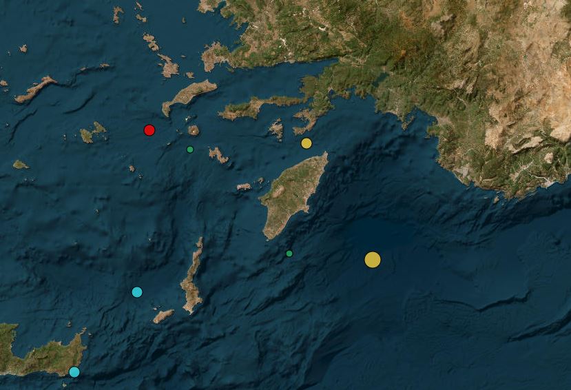 Σεισμός 4,4 Ρίχτερ ανοιχτά της Ρόδου