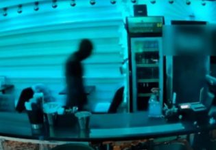 Θεσσαλονίκη: Καρέ καρέ η στιγμή της διάρρηξης σε μπαρ του Ευόσμου